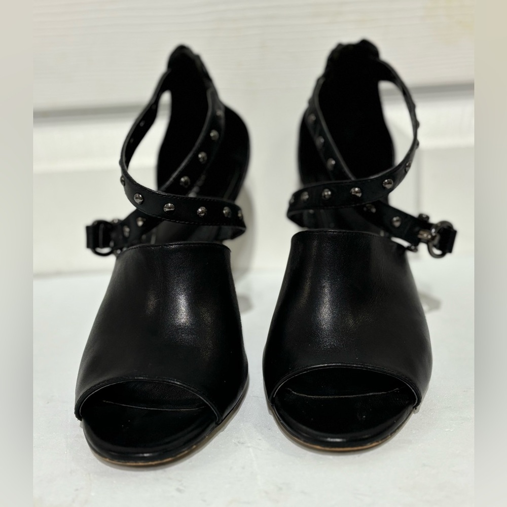 Coach Black Studded Heels